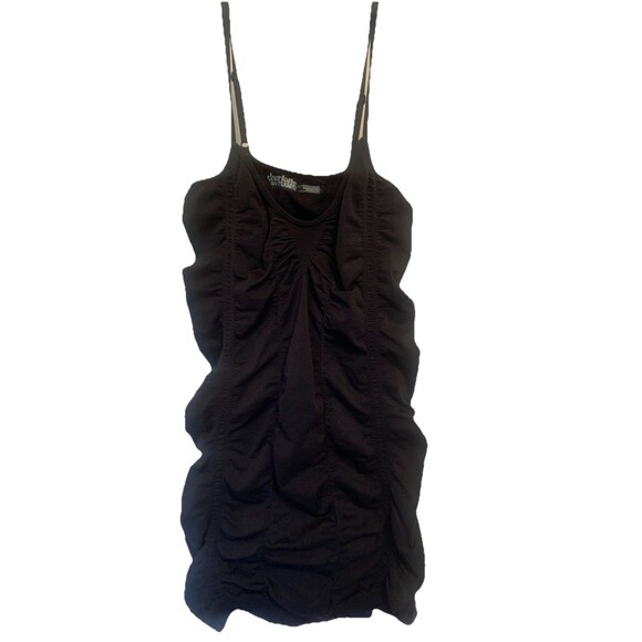 CHARLOTTE RUSSE Black Spaghetti Strap Bodycon Mini Dress Women Medium Goth Sexy - Picture 1 of 4